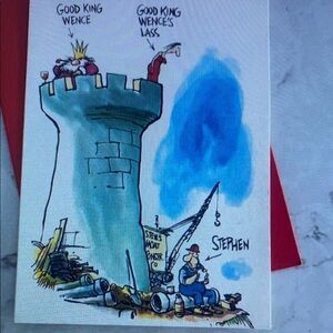 Good King Wence's Lass Looked Out, On The Feast‎ of Stephen An Oliphant Card